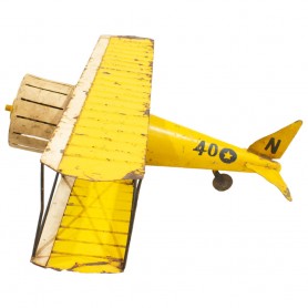 Maqueta avión rojo amarillo
