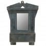 Espejo cajón antiguo talla hindú - Imagen 1