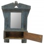 Espejo cajón antiguo talla hindú - Imagen 2
