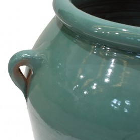 Ánfora tinaja cerámica verde