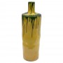 Florero cerámica verde y amarillo - Imagen 1