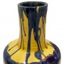Florero cerámica amarillo y azul - Imagen 2