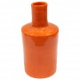 Jarrón naranja de cerámica - Imagen 1