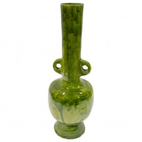 Original florero cerámica verde