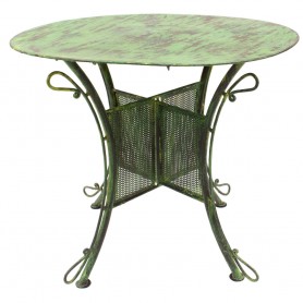 Juego de mesa y sillas de jardín verde