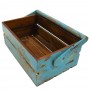 Caja madera listones azul - Imagen 2