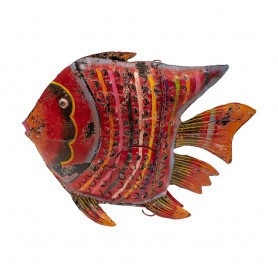 Candelabro pez rojo colgar (M)