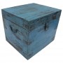 Baúl-caja azul vintage - Imagen 2