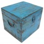 Baúl-caja azul vintage - Imagen 1