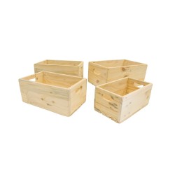 Set 4 cajas de madera