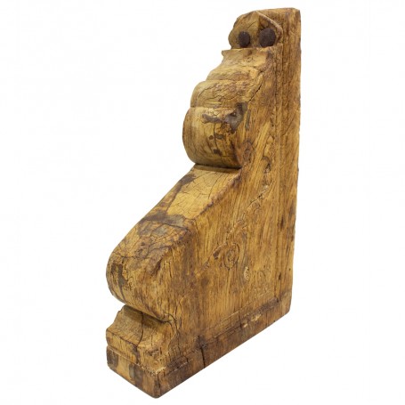 Zapata antigua madera tallada