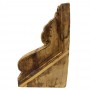 Zapata antigua madera tallada