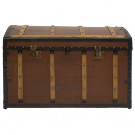 Baúl de madera compartimentos