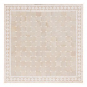 Mesa mosaico gris-blanco 80x80 cm