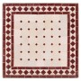 Mesa mosaico blanco-rojo 50x50 cm - Imagen 2