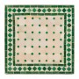 Mesa mosaico blanco-verde 50x50 cm - Imagen 2