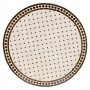 Mesa mosaico blanco-marrón 100 cm - Imagen 2