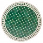 Mesa mosaico verde-blanco 80 cm - Imagen 2