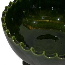 Cuenco cerámica grande verde