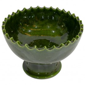 Cuenco cerámica grande verde