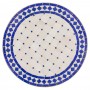 Mesa mosaico blanco-azul 60 cm - Imagen 2