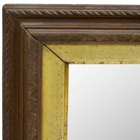 Espejo de madera grande antiguo