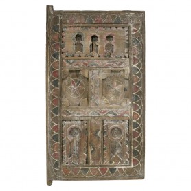 Panel puerta tallada étnica