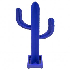 Cactus de metal azul