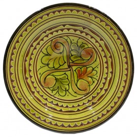 Plato cerámica verde 22cm