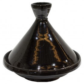 Tajine cerámica artesanal negro 30cm