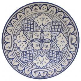 Plato cerámica azul 40cm