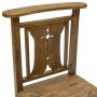 Silla antigua madera reclinatorio - Imagen 4