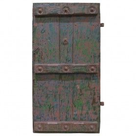 Puerta antigua oriental azul