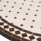 Mesa mosaico blanco-marrón 100 cm - Imagen 3