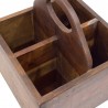 Caja botellera de madera