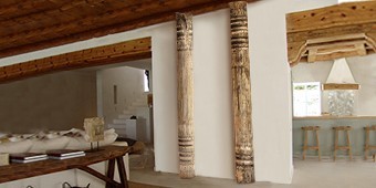 Columnas de madera