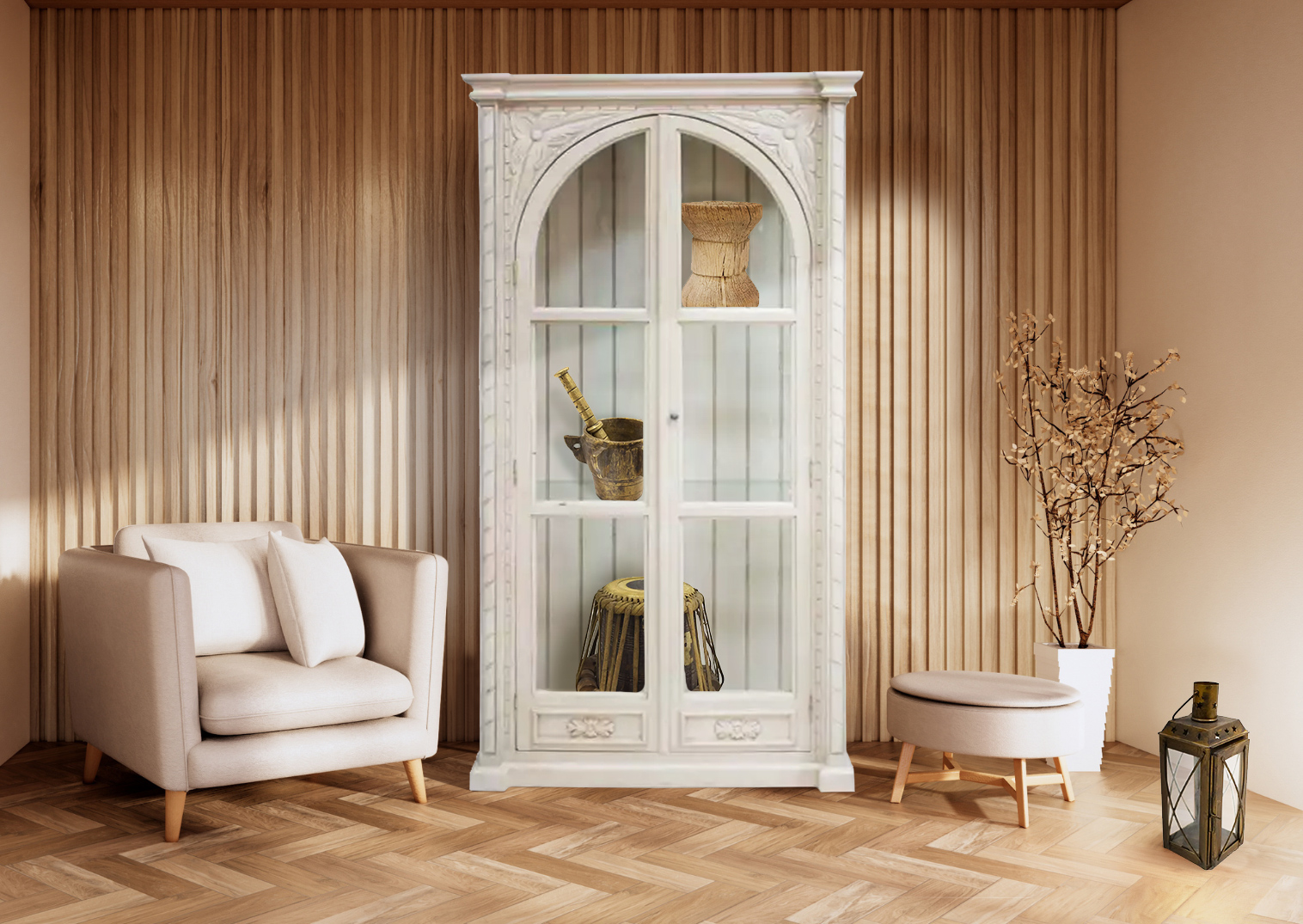 Decoración - 5 ideas TOP para decorar con vitrinas de madera maciza según tu estilo.