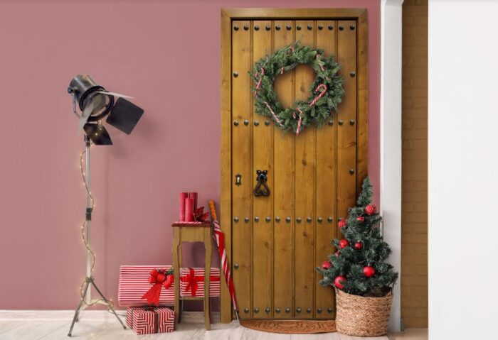 decorar puertas Navidad